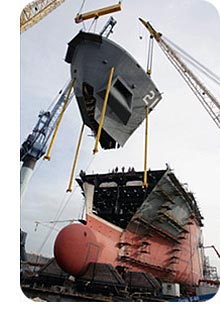 USS New York Construction