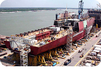 USS New York Construction Dry Dock
